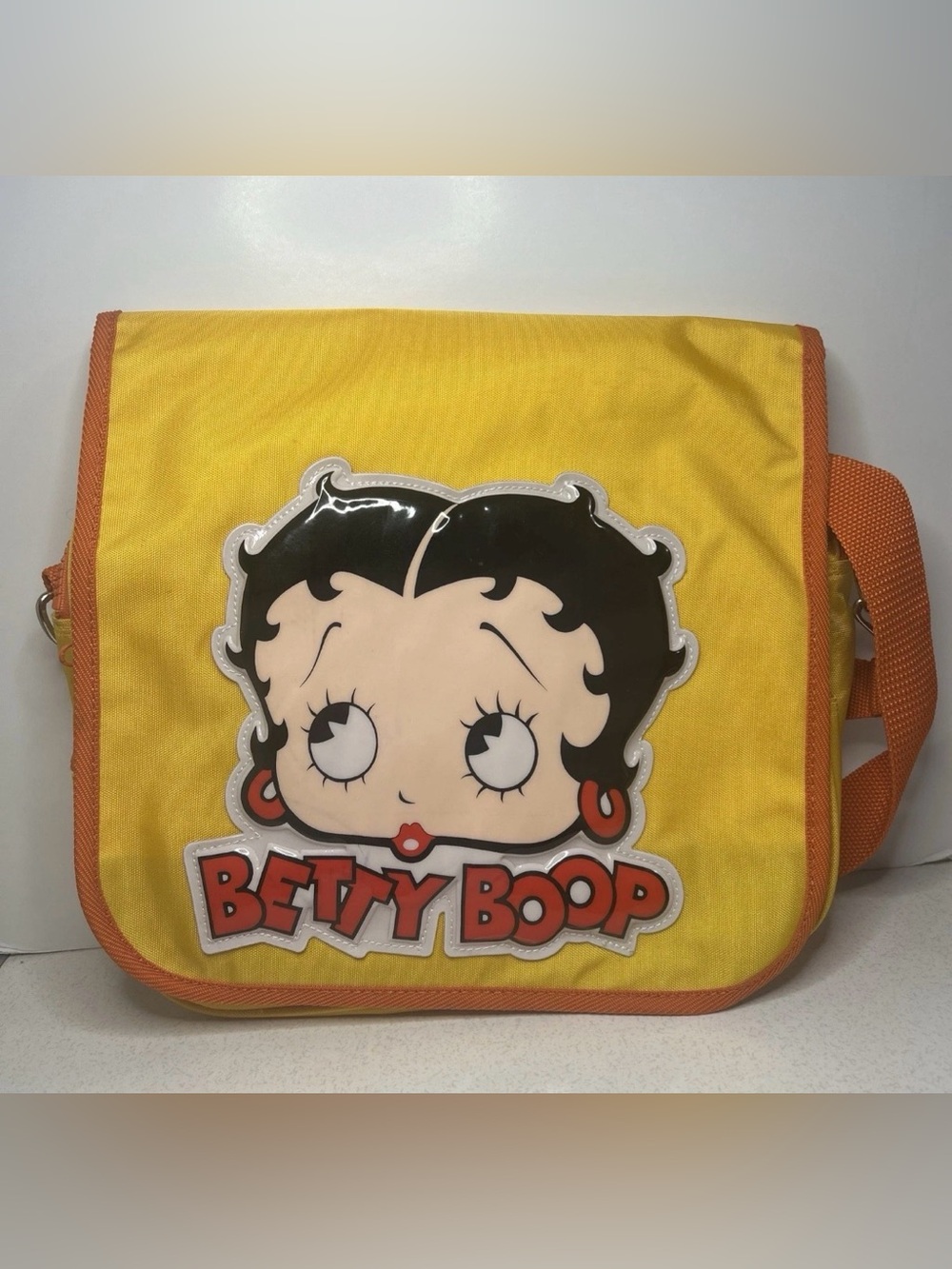 Betty Boop Yellow and Orange Crossbody Messenger Bag Rare